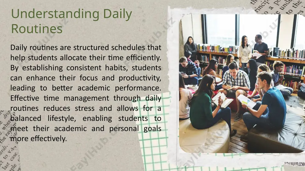 , all of which are vital for a healthy student lifestyle. photo by anjali mehta on unsplash balancing social life and study balancing social life with academic responsibilities is crucial for students. effective strategies include managing time wisely, prioritizing tasks, and maintaining a healthy social life without compromising academic performance. it's essential to create a flexible schedule that accommodates both study and leisure, allowing for personal growth and academic success. time management tips use a planner to schedule study sessions around social events. block out specific times for studying and make sure to stick to them, while also allowing for social activities. prioritization techniques apply the eisenhower matrix to distinguish between urgent and important tasks. this will help you focus on what needs immediate attention versus what can be scheduled for later. student quotes as one successful student stated, 'balancing my social life with studies has taught me the importance …