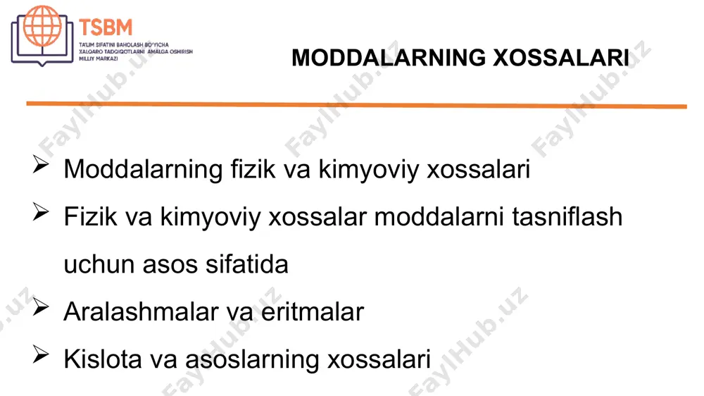timss tadqiqotining tabiiy fanlar mazmun sohasi (8-sinf kimyo fani) - Page 4