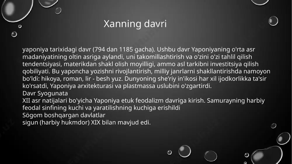 im biz birinchi so'rovda yordamga kelamiz. haqiqat, murojaat uchun ko'chada, eski odamlar va o'spirin savollarga javob berishdan uyalishadi. yaxshiroq katta avlodingiz bilan bog'laning. choy marosimi yaponiyada juda ko'p choy turadi va ular uni nafaqat choy varaqasidan tayyorlaydilar. yaponiyada bir marta, hayotga bo'lgan munosabat, hayotning elikiri kabi qimmatbaho narsa edi. endi bu hamma uchun ochiq va unga nisbatan hurmatga ega. tea b. yaponiya - bu ramz. "o -e" - hurmat bilan yaponiyaliklar o'zlarining sevimli ichimliklarini chaqirishadi. juda qiyin barcha navlarini ro'yxatlang, chunki faqat yashil choyning o'nlablari bor navlar. ulardan ba'zilari oliy toifaga kiradi - sanja. shaxsiy navlarning narxi santi choy, amerika valyutasi nuqtai nazaridan, 500 aqsh dollariga yetishi mumkin 100 gramm. yaponlar choyni yutib olish qiziqadi suv qaynayilmaydi, lekin taxminan qizdiradi 90 darajagacha. va uni hech narsasiz iching qo'shiqlar - sut, shakar yoki limon. kiyim: yaponiyada ikki xil kiyim-kechak - milliy - vofuku va odatiy evropa kiygan kundalik hayot. kimono (chunki …