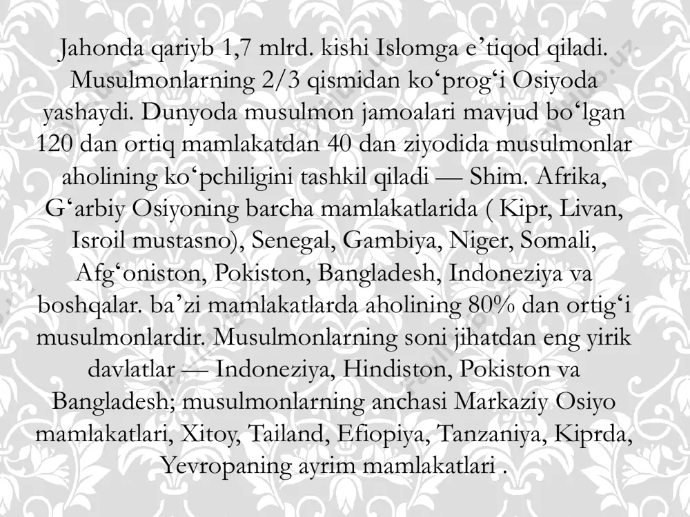 allamni oʻz tarbiyasiga olgan bobosi abdulmuttalib ham koʻp oʻtmay olamdan oʻtadi. yetim bolani tarbiya qilishni amakisi abu tolib oʻz zimmasiga oladi. muhammad sallalohu alayhi vasallam 25 yoshida (595 yil.) 40 yoshlarga borib qolgan xadichaga uylanadi. muhammad sallalohu alayhi vasallamdan xadicha 3 oʻgʻil (qosim, tohir, tayyib) va 4 qiz (ruqiya, zaynab, ummu kulsum, fotima) koʻrgan. ugʻillari goʻdakligidayoq vafot etgan. qizlaridan fotimagina muhammad sallalohu alayhi vasallam naslini davom ettirgan ollohning mojizalari dog’istondagi inson tanasidagi ilohiy yozuvlar. muhammad (sav) 40 yoshga toʻlganida oʻzini boshqacha seza boshlaydi. yolgʻizlikni qoʻmsab, makka yonidagi hiro togʻida joylashgan gʻorga borib ibodat bilan mashgʻul boʻlar, oʻyga tolardi. taxm. 610 y.da muhammad (sav) makkada oʻzining xudodan vahiy olayotganligini eʼlon qiladi. buni birinchilardan boʻlib xadicha, muhammad (sav) ning amakivachchasi ali ibn abu tolib hamda asrandi oʻgʻli zayd ibn horisa eʼtirof etib imon keltirishgan. koʻp oʻtmay, makkaning eng nufuzli savdogarlaridan abu bakr, zubayr, talha, saʼd ibn abu vaqqos, abdurahmon ibn avf va …