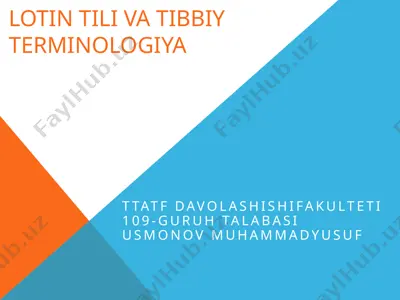 tibbiyot emblemalari — PPTX