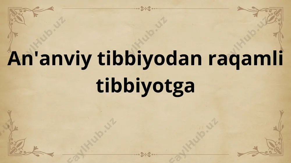 an’anaviy tibbiyot - Page 2