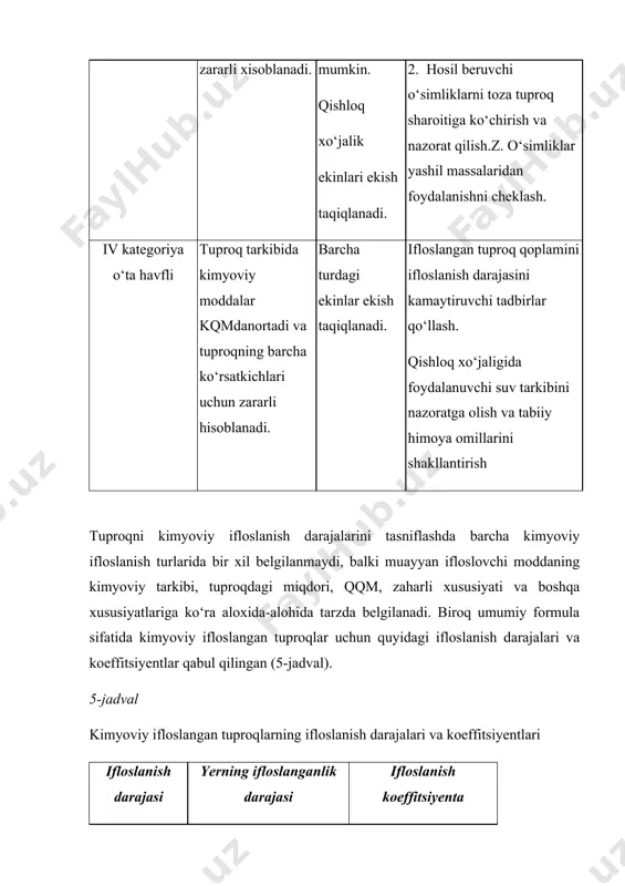 chiqindi turlari va ularni sinflarga bo`linish - Page 5