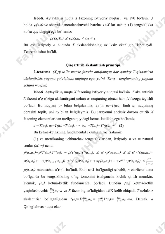 qisqartirib akslantirish prinstipi - Page 3