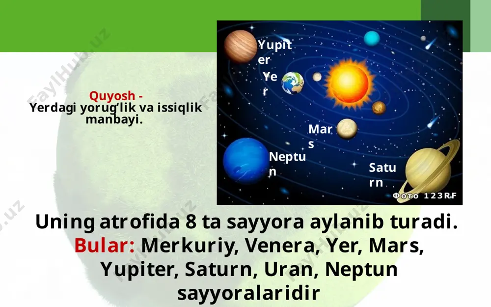 quyosh, oy va yulduzlar 5 -sinf - Page 3