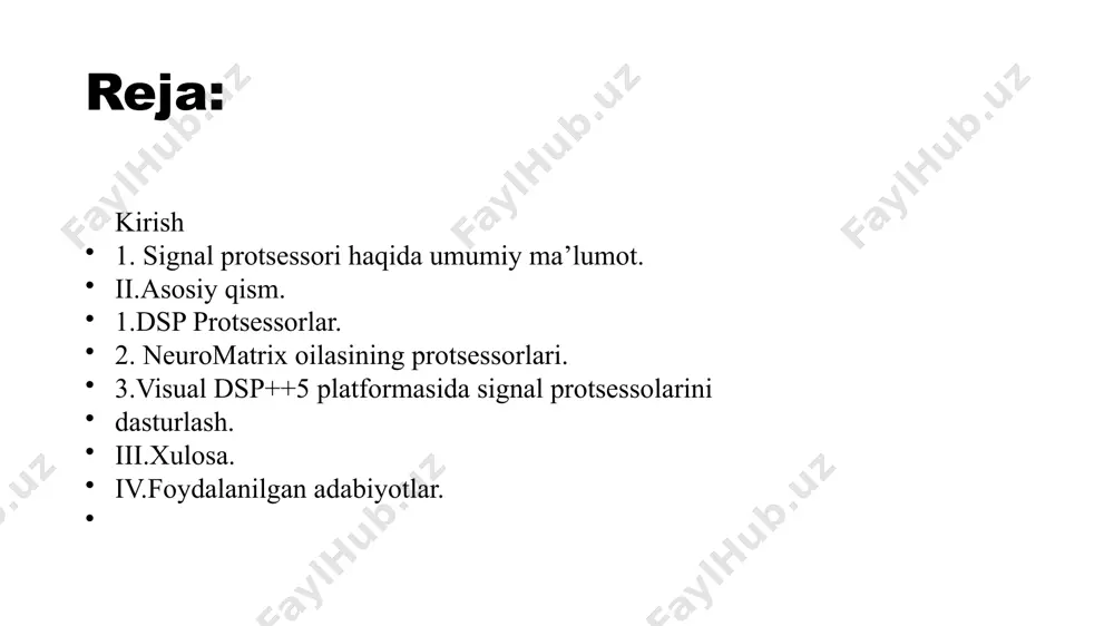 signal protsessorlari (dsp) va boshqaruv tizimlari - Page 3