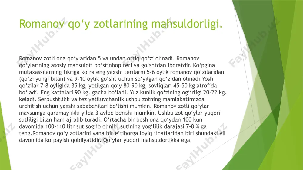 teri beruvchi qo‘y zotini tavsifi - Page 5