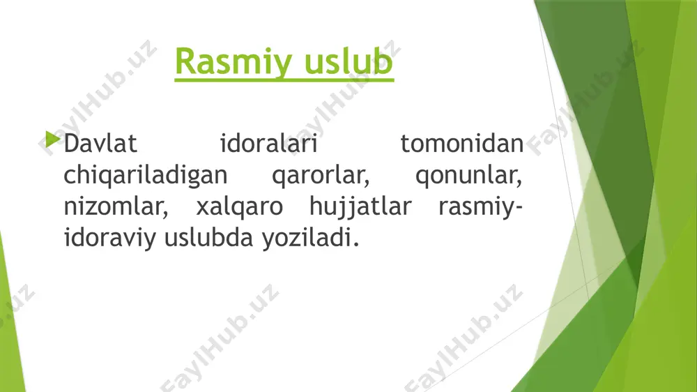 ilmiy uslub va rasmiy-idoraviy uslubning leksik-grammatik xususiyatlari - Page 3