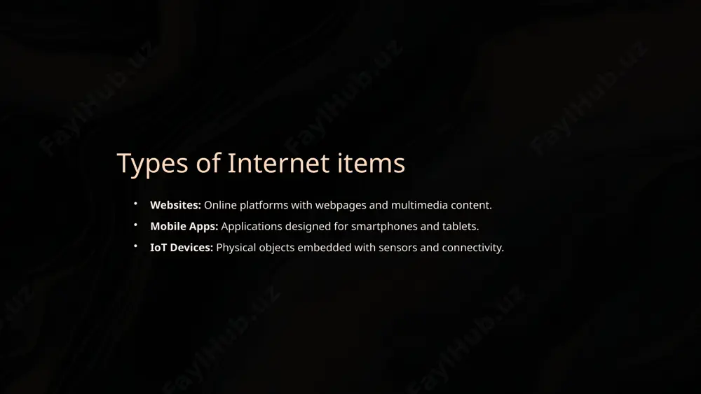 pacted modern society, revolutionizing communication, commerce, and information dissemination. however, the rapid evolution of internet items also poses challenges related to security, privacy, and ethical considerations. as technology continues to advance, it's crucial to address these issues and harness the potential benefits of internet items while mitigating associated risks. 10 image1.png image2.png image3.png image4.png image5.png image6.png image7.png image8.png image9.png