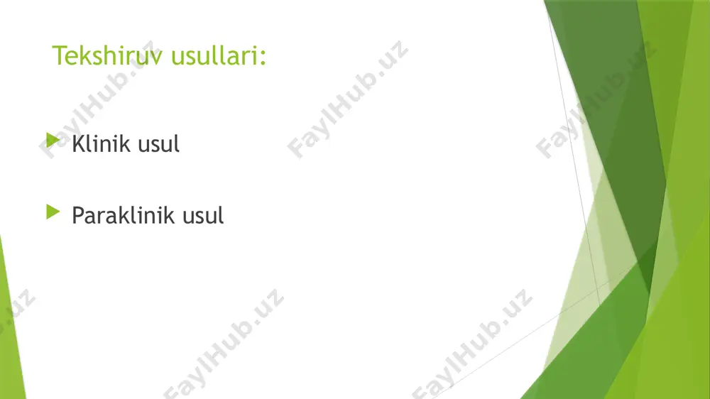 tishlarning qattiq tõqimalari zararlanganda bemorni tekshirish usullari - Page 4