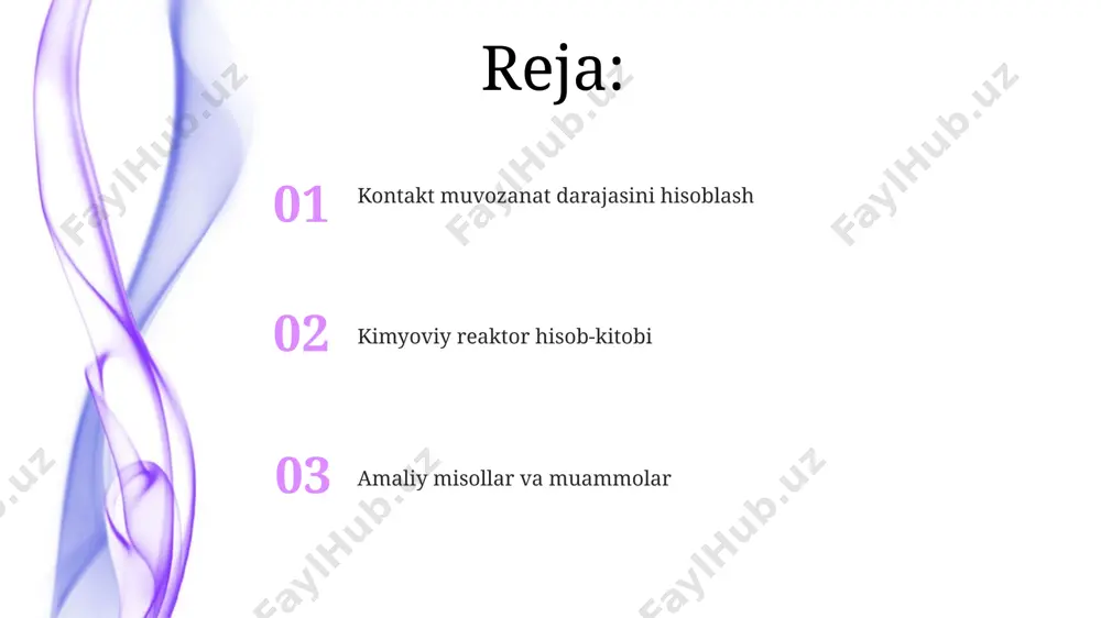 kimyoviy reaktorlar xisobi.kantaktli muvozanat darajasini hisoblash - Page 2