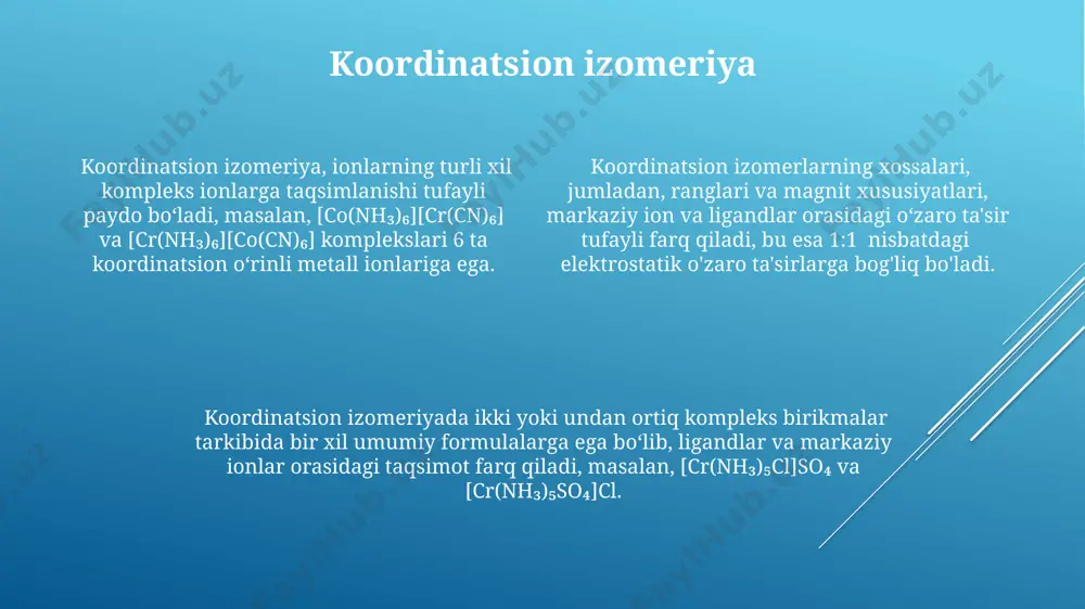 kompleks birikmalarning izomeriyasi - Page 4