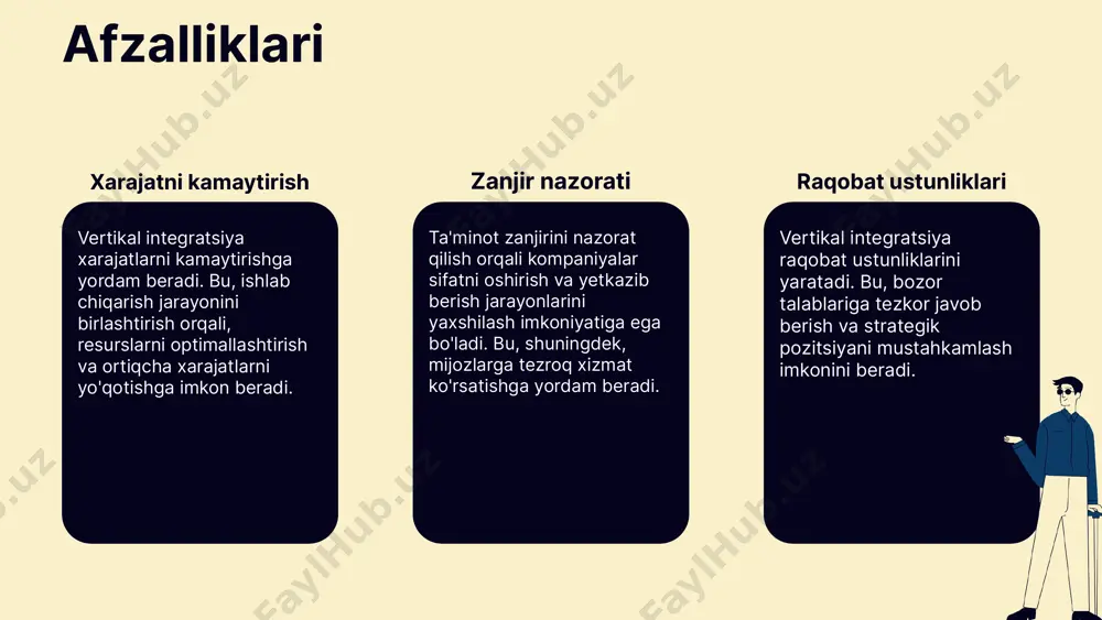 ratsiyasi misollari ko'p. kompaniyalar ishlab chiqarish va tarqatishni birlashtirib, samaradorlikni oshiradi. qaldirg'och integratsiyasi: tahlil va tanlov qaldirg'och integratsiyasining asosiy tamoyillari: 1. moslashuvchanlik - bozor o'zgarishlariga tez javob berish. 2. mijozlar ehtiyojlarini qondirish - mahsulot va xizmatlarni shaxsiylashtirish. 3. resurslarni boshqarish - xarajatlarni kamaytirish va samaradorlikni oshirish. strategik qarorlar qabul qilish jaroni: 1. maqsadlarni belgilash 2. variantlarni baholash 3. tanlovni amalga oshirish. integratsiya tanlovi uchun omillar: 1. bozor talabi 2. raqobatchilar tahlili 3. ichki resurslar. photo by andrew neel on unsplash qaldirg'och integratsiyasi: risklar va imkoniyatlar qaldirg'och integratsiyasi bilan bog'liq bir qancha risklar mavjud. ular orasida bozor talabining o'zgarishi, resurslarning noto'g'ri taqsimlanishi, raqobatchilar tomonidan bosim va texnologik imkoniyatlarning yetarli emasligi kabi omillar bor. imkoniyatlarni baholash va strategiyalar ishlab chiqish muhimdir. muvaffaqiyatli qaldirg'och integratsiyalari misolida, strategik qarorlar qabul qilishda qanday yondashuvlar qo'llanilganini ko'rish mumkin. photo by teddy o on unsplash raqobatbardoshlik qaldirg'och integratsiyasi raqobatbardoshlikni oshirishda muhim rol o'ynaydi. bu strategiya orqali kompaniyalar …