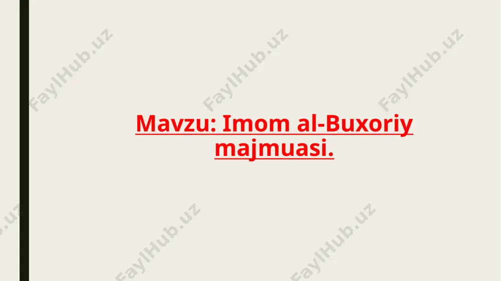 sh tarixi matni arab va o'zbek tillarida yozilgan. darvoza-xonaga kirishda, o'ng tomonda ma'muriy va boshqa xonalar joylashgan. majmuaning asosiy qismida, imom al-buxoriyning maqbarasi joylashgan. kub shaklidagi bu inshootga o'n yetti metrlik gumbaz o'rnatilgan. devorlar, och-yashil, havorang, oq qoplamali plitalar, marmar, onikslar bilan bezalgan. o'ng tomonda, och-havorang oniksga ishlov berib yasalgan qabr toshi (sag'ana) ostida al-buxoriyning marmar bilan qoplangan qabri joylashgan. ichki hovlining chap tomonida, maydoni 786 kv.m. bo'lgan masjid joylashgan. ayvonlarning umumiy maydoni 214 kv. m. masjidda bir vaqtning o'zida 1500 kishi namoz o'qishi mumkin. mehrob tokchasida, o'zbekiston respublikasi birinchi prezidenti islom karimovga saudiya arabistoni qiroli fahd ibn abdulaziz tomonidan sovg'a qilingan kisva-ka'baning qoplamasi osilgan. hovlining chap qanotida, yordamchi xonalari bilan zal (miyonsaroy) joylashgan. miyonsaroy gumbazi, boshqa gumbazlar kabi bir xi o'lcham va hajmga ega. bu binoda, kutubxona, ilmiy xodimlarning kabinetlari va boshqa xonalar joylashgan. uning umumiy maydoni 946 kv.m. ni tashkil etadi. kutubxonada, qur'onning noyob namunalari, ilk nashrlar hamda …