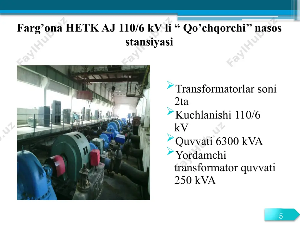 nasos stansiyasi transformatorlarini issiqlik diagnostikasi - Page 5