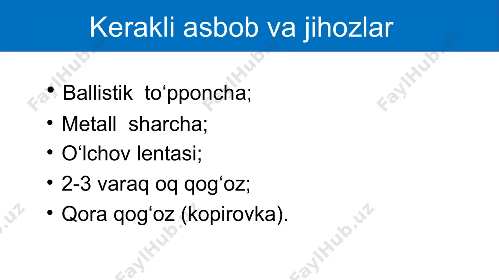 gorizontga qiya otilgan jism harakatini o‘rganish. 10-sinf, 8-mavzu. - Page 4