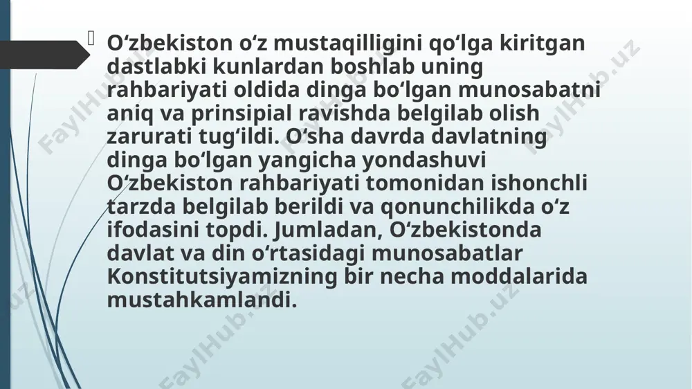 din va diniy tashkilotlar bilan munosabat - Page 4