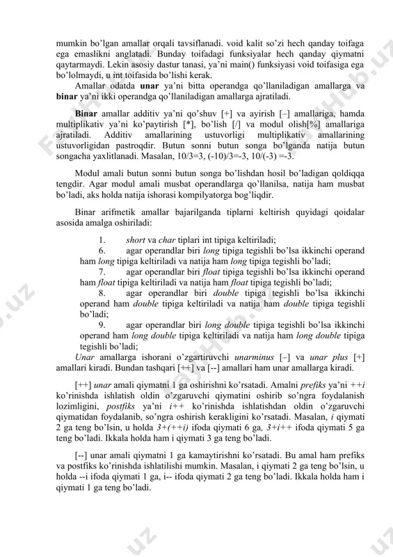 dasturlash tillarida ma'lumotlarning standart turlari - Page 4