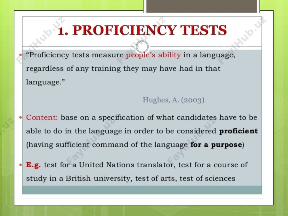 types of tests - Page 4