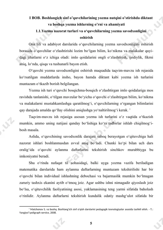 taqvim-mavzu ish rejasiga qo‘shimchalar kiritishi yoki o‘quvchilar yozma savodxonligini oshirish maqsadida qo‘shimcha darslar tashkil qilishi samara beradi. faqat bu darslar internetda “to‘garak ish rejasi” deya taqdim etilayotgan ona tilidan taqvim-mavzu ish rejasining chala nusxasi shaklida emas, balki o‘quvchilar real bilim, malaka, ko‘nikmalarining tashxisiga asoslangan, maqsadli belgilangan mavzularga oid saboqlar bo‘lmog‘i kerak. aytaylik, savodxonlik asosida qisqa lug‘at, noto‘g‘ri diktant (“ma’rifat” gazetasi, 2013-yil 12-oktabr)lar, o‘quvchilar uchun matn yaratishga oid uyga berilgan vazifalar yoki ijodiy yozma ishlarida yo‘l qo‘ygan uslubiy xatoliklarni bartaraf etish, punktuatsion va imlo qoidalarini bandlar bo‘yicha mavzulashtirib o‘rgatish (albatta, mashg‘ulotni ko‘p bilim yuklamasi bilan “boyitmaslik”, shundog‘am o‘z tengqurlaridan ortda qolayotgan o‘quvchini kompleks bilimlar bilan zada qilmasdan, unga zaruriy, esda qoladigan, ortda qolayotgan o‘quvchi ko‘taradigan bilimlarni singdirish va saboqdan keyinoq amaliyotda qo‘llashi mumkin bo‘lgan ko‘nikma va malakani shakllantirish)ga qaratilmog‘i lozim. o‘quvchi dasturda belgilangan dts talablarini hamma vaqt ham risoladagiday uddalay olmasligi mumkin. buning bosh sababi, o‘quvchilarning quyi sinflarda yoki oldingi mavzularda …