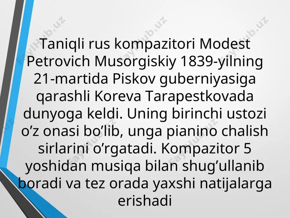 modest petrovich musorgiskiy hayoti va ijodi - Page 3