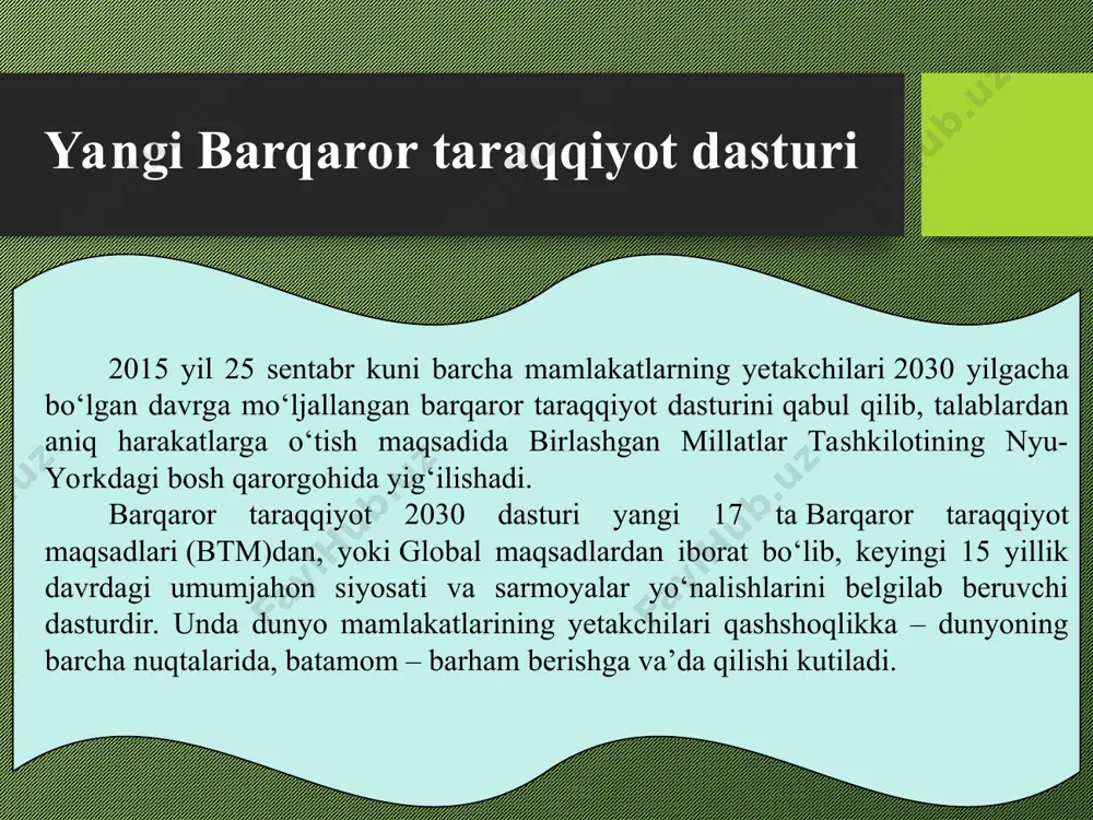 barqaror rivojlanish konsepsiyasi tushunchasi - Page 5