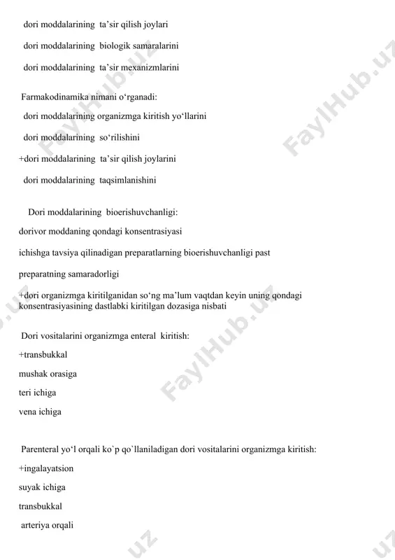 itmasi xlorid kislota pantosid yodning spirtli e`ritmasi serigelni qo'llashga ko'rsatma: +jarroh qo'liniyuvish uchun xonalarni dezinfeksiyalash uchun suvni yuqumsizlashtirish uchun transportni dezinfeksiyalash uchun bemor ajratmalarini yuqumsizlashtirish uchun rezorsinni qo'llashga ko'rsatma: +teri kasalliklari xonalarni dezinfeksiyalash uchun asboblarga antiseptik ishlov berish suvni yuqumsizlashtirish uchun transportni dezinfeksiyalash uchun qayin qoramoyini qo'llashga ko'rsatma: +teri kasalliklari nevralgiya jarroh qo'lini yuvish uchun asboblarga antiseptik ishlov berish suvni yuqumsizlashtirish uchun e`takridin laktatga xos hususiyatlarni ko'rsating: +bo'shliqlarni yuvishda qo'llaniladi antiseptik - nitrofuran unumi oksidlovshilar guruhi antiseptigi suvni yuqumsizlashtirish uchun qo'llaniladi asboblarga antiseptik ishlov berish uchun qo'llaniladi brilliant yashiliga xos hususiyatlarn ko'rsating: +ta`sirining tez rivojlanishi kam aktivlikka e`ga oqsil ishtirokida antimikrob ta`siriing kuсhayishi suvni yuqumsizlashtirish uсhun asboblarga antiseptik ishlov berish uсhun qo'llaniladi kaliy permanganatni qo'llash uсhun ko'rsatmalar: +yarani yuvish uсhun kiyimlarni dezinfeksiyalash uсhun anatomik a`zolarni saqlash uсhun suvni zararsizlantirish uсhun asboblarga antiseptik ishlov berish uсhun furasillinga xos hususiyatlarni ko'rsating: +antiseptiklarga mansub antibiotiklarga mansub asosan grammanfiy bakteriyalarga ta`sir e`tadi yuqori zaharli …