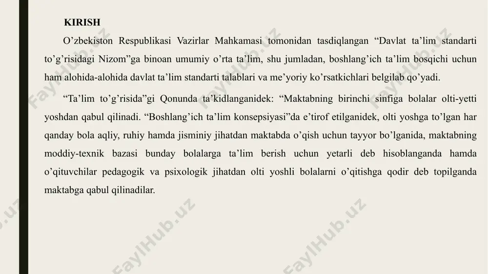 arifmetik amallarni o`rganishdagi navbatdagi juda muhim masalalar og`zaki va yozma hisoblash usullaridan ongli foydalanish asosida o`quvchilarda hisoblash ko`nikmalarini shakllantirish bilan bog`liqdir. og`zaki hisoblashlarning asosiy ko`nikmalari i va ii sinflarda shakllanadi. ii sinfda “minglik” mavzusida hisoblashlar ustida ish boshlanadi va bu ish iii sinfda poyoniga yetadi. shu bilan birga yozma hisoblashlarda og`zaki hisoblash ko`nikmalari takomillasha bordi, chunki og`zaki hisoblashlar yozma hisoblash jarayoniga tarkibiy eliment sifatida kiradi. og`zaki hisoblash ko`nikmalariga ega bo`lish yozma hisoblashlarni ko`proq muvaffaqiyatli bajarishni ta`minlaydi. og`zaki hisoblash usullari ham yozma hisoblash usullari ham, yuqorida ta`kidlanganidek, amallar hisoblari va ulardan kelib chiqadigan natijalarni amallar komponentlari bilan natijalari orasidagi bog`lanishlari belganlikka asoslanadi. ammo og`zaki va yozma hisoblash usullarining farq qiluvchi xossalari ham bor. og`zaki hisoblash xossalari: hisoblashlar yozuvlarsiz (ya`ni miyada bajariladi) yoki yozuvlar bilan tushuntirib berilishi mumkin: bunda yechimlarni: tushuntirishlarni tula yozish bilan (ya`ni hisoblash usulini dastlabki mustahkamlash bosqichida) berish mumkin. masalan: 23+4=(20+3)+4=20+(3+4)=27 9+3=9+(1+2)=(9+1)+2=12 berilganlarni va natijani yozish mumkin. masalan: 23+4=27 …