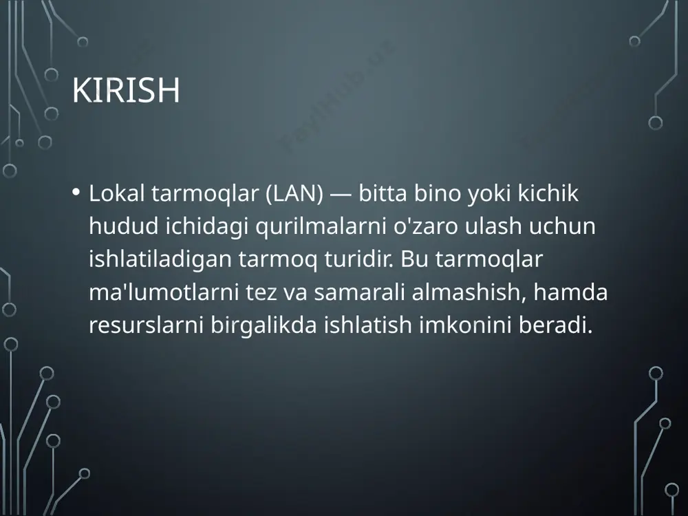 lokal tarmoqlarning turlari - Page 3