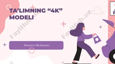 ta’limning “4k” modeli — PPTX