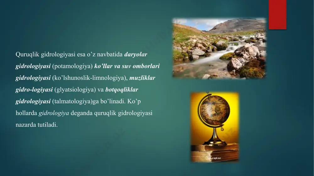 etilgan. ana shulardan biri qohira yaqinida saqlanib qolgan "nilometr" bo’lib, u yuksak did bilan ishlangan ajoyib arxitektura yodgorligi hisoblanadi. xulosa o‘zgidromet bo‘linmalariga (xususan omogyaigk) bo‘limda bajarilgan ilmiy-tadqiqot ishlari natijalarini joriy etadi. taqdim etilgan materiallar o‘zbekiston respublikasi vazirlar mahkamasiga, qishloq va suv xo‘jaligi vazirligiga, o‘zbekiston respublikasi favqulodda vaziyatlar vazirligiga, boshqa davlat organlari va xalq xo‘jaligi tashkilotlariga turli ma’lumot va byulitenlar berish uchun qo‘llanadi glyatsiologiya bo‘limi o‘zgidromet omogyaigkga qor ko‘chkilari bo‘yicha boshqaruv qo‘llanmasini yangilash bo‘yicha materiallar tayyorlashda metodik yordam ko‘rsatmoqda. image6.png image7.png image8.png image9.png image10.png image11.png image12.png image13.png image14.png image15.png image16.png image17.png image18.png image19.png image20.png image21.png image22.png image23.png image24.png image25.png image26.png image2.png image3.png image4.png image5.png