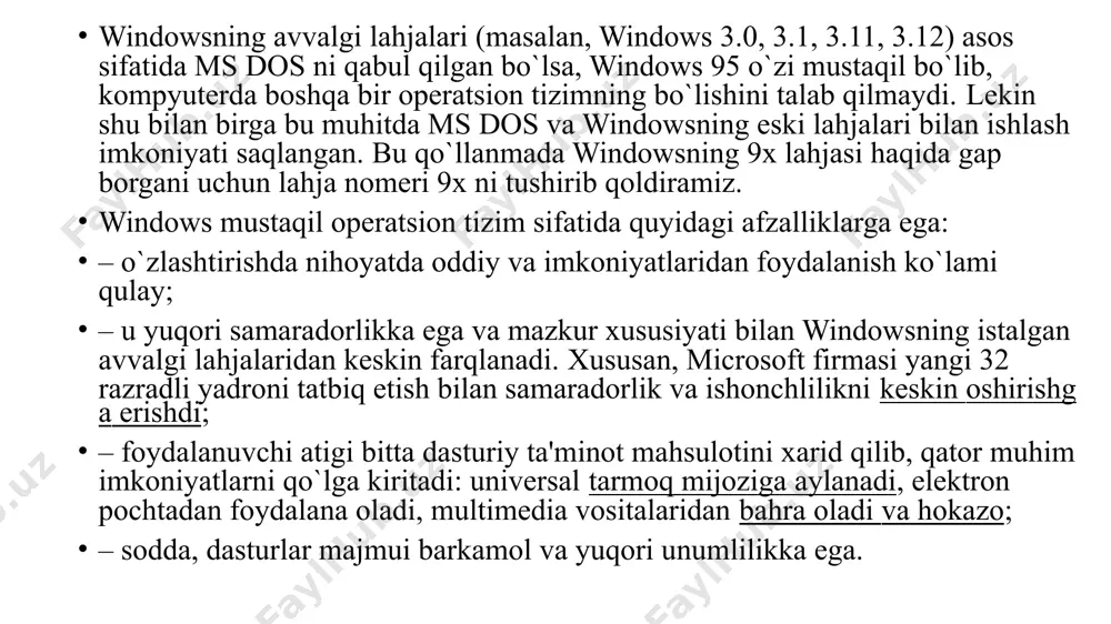 ularning barchasi ishlab chiqilgan va sotilgan microsoft. har bir oila hisoblash sanoatining ma'lum bir sektoriga murojaat qiladi. microsoft windows-ning faol oilalari windows nt va windows iot; ular subfamilalarni qamrab olishi mumkin, (masalan. windows server yoki windows o'rnatilgan ixcham ) (windows ce). ishdan chiqqan microsoft windows oilalariga quyidagilar kiradi windows 9x, windows mobile va windows phone. microsoft an ish muhiti nomlangan windows grafik sifatida 1985 yil 20 noyabrda operatsion tizim qobig'i uchun ms-dos tobora ortib borayotgan qiziqishga javoban grafik foydalanuvchi interfeyslari (gui). microsoft windows keldi hukmronlik qilish dunyo shaxsiy kompyuter (kompyuter) bozori bilan 90% dan ortiq bozor ulushi, quvib o'tish mac os, 1984 yilda kiritilgan. olma kabi mahsulotlarga tatbiq etilganidek, windows-ni gui rivojlanishidagi o'zlarining innovatsiyalariga nisbatan adolatsiz tajovuz sifatida ko'rishdi liza va macintosh (oxir-oqibat 1993 yilda microsoft foydasiga sudda hal qilingan). shaxsiy kompyuterlarda windows hali ham eng mashhur operatsion tizim hisoblanadi. biroq, 2014 yilda microsoft umumiy operatsion tizim bozorining aksariyat qismini …