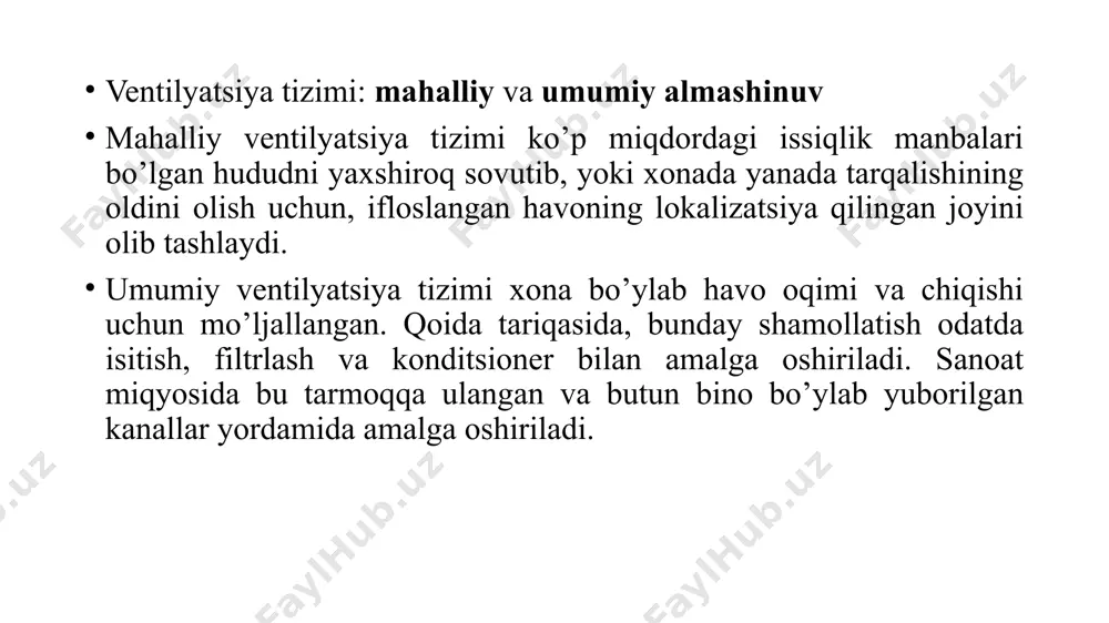 ventilyatsiya va havoni konditsiyalash tizimlari - Page 5