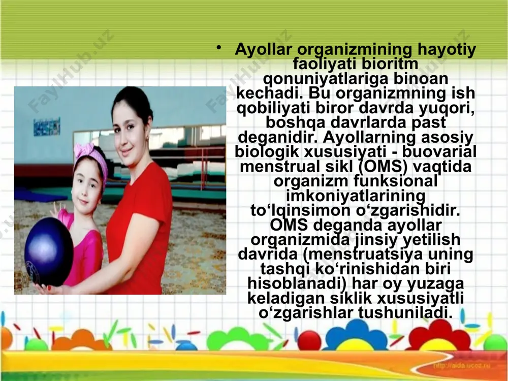 xotin qizlar sportini rivojlantirish va ular qobilyatini davriy o`zgarishi - Page 5