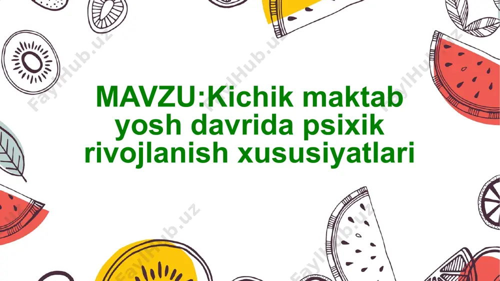 nisbatan munosabatining oʼzgarishiga asos boʼladi. . maktabga kelish arafasida bolaning soʼz boyligi oʼz fikrini bayon eta oladigan darajada ortadi. agar bu yoshdagi normal rivojlanayotgan bola oʼz nutqida 500-600 soʼzni ishlatsa, olti yoshli bola 3000-7000 soʼzni ishlatadi. boshlangʼich sinf yoshidagi bolalar nutqi asosan ot, feʼl, sifat, son va bogʼlovchilardan iborat boʼladi. bu yoshdagi bolalar oʼz nutqlarida qaysi soʼzlarni ishlatgani afzalu, qaysilarini ishlatish mumkin emasligini farqlay oladilar. 6-7 yoshli bola oʼz jumlalarini murakkab grammatik tizimda toʼza oladi. bu davrda yozma nutq ham shakllana boshlaydi. yozma nutq jumlalarni toʼgʼri tuzish va soʼzlarni toʼgʼri yozishga maʼlum talablar qoʼyilganligi bilan xarakterlanadi. bola soʼzlarni qanday eshitgan boʼlsa, shundayligicha yozilmasligini bilishi, ularni toʼgʼri talaffuz etishga va yozishga ogʻrganishi zarur. yozma nutqni egallashi asosida bolalarda turli matnlar haqidagi maʼlumotlar yuzaga keladi. bu davrda yozma nutq endigina shakllana boshlaganligi bois, bolada hali oʼzi yozgan fikrlarni, soʼz va harflarni nazorat etish malakasi hali rivojlanmagan boʼladi. lekin unga ijod qilish imkoniyati …