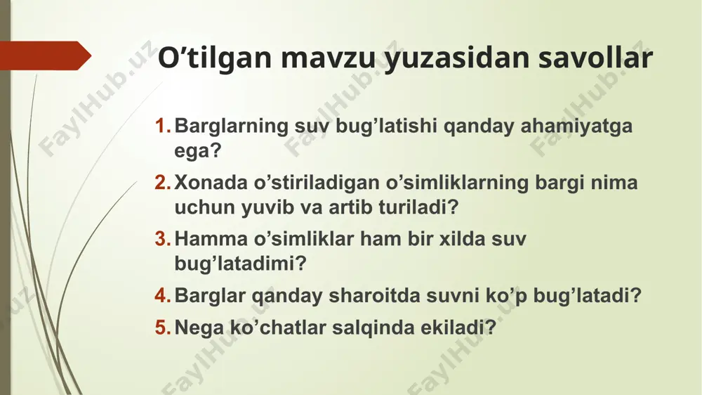 o'simliklarning vegetativ ko'payishi dars slaydi - Page 5