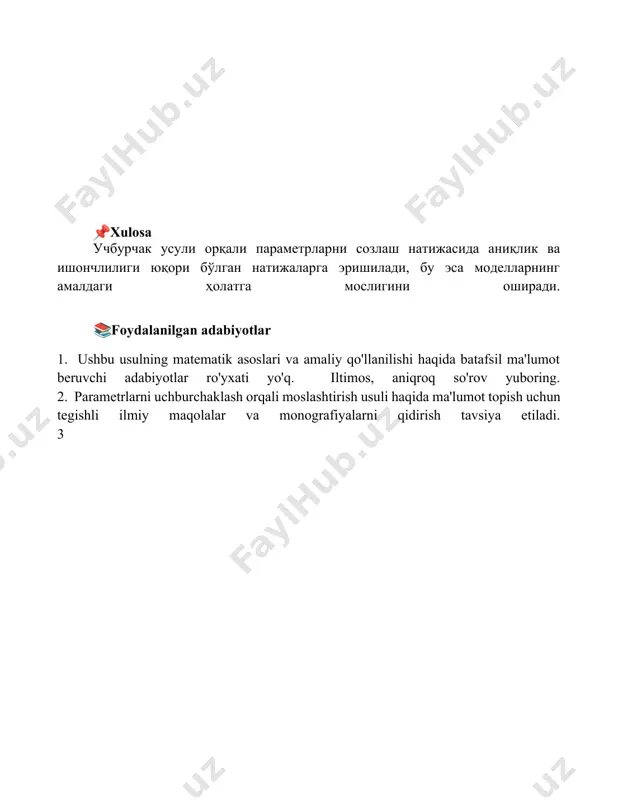 triangulyatsiya parametrik usul bilan tenglashtrish - Page 5