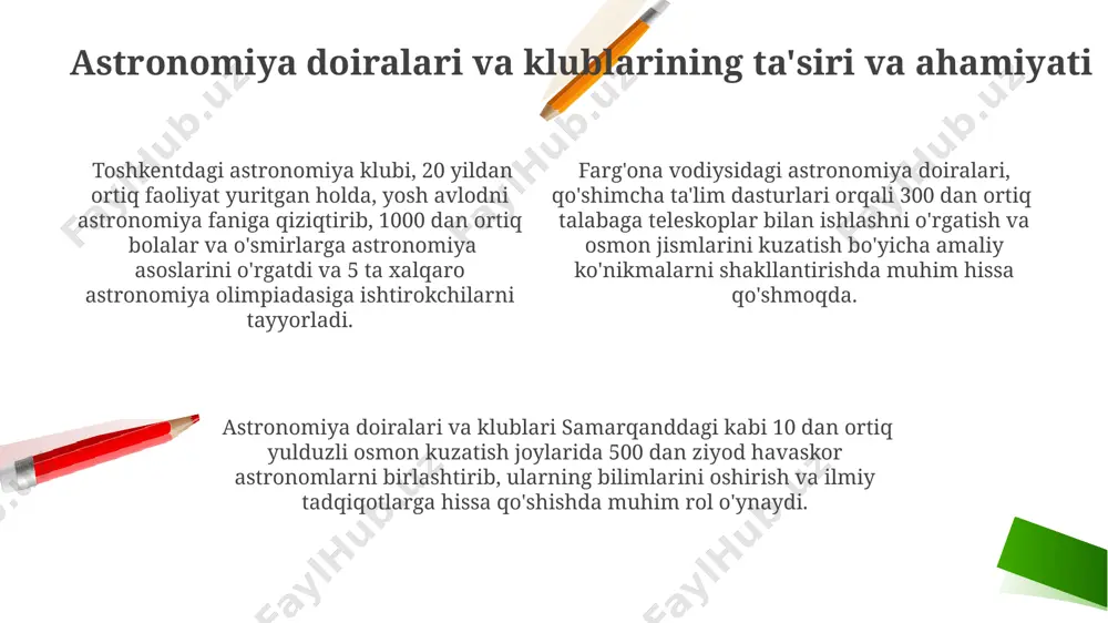 planetariyalar va ommaviy observatoriyalarda astronomik to‘garaklar va klublar - Page 4