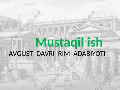 avgust davri rim adabiyoti — PPTX