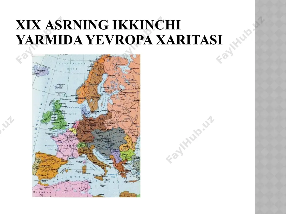 asi. millatga qarshi hukumat. burjua respublikachilari. milliy gvardiya markaziy qo’mitasi. kommuna kengashi. davlat to’ntarishi. urushning sabablari xix asrning 50-60 yillarida fransiyada yirik kapital hukmronlik qilib, hokimiyat tepasida napoleon iii u 1851 yil 2 avgustda o’tkazilgan davlat to’ntarishi bilan qirol taxtiga chiqdi. 1852-yilda u o’zini imperator deb e‘lon qildi. bu fransiya tarixida ikkinchi imperiya deb ataladi. bu davrda mamlakatda ishlab chiqarish tez sur‘atlarda rivojlandi. sanoatda o’zgarishlar o’z nihoyasiga yetib, temir yo’l tarmoqlari ko’payib bordi. ko’plab zavod va fabrikalar qurildi. 60-yillarning ikkinchi yarmidan boshlab napoleon iii ning mavqei pasayib bordi. buning sababi fransiyaning tashqi siyosatdagi muvaffaqiyasizliklarini, jumladan, uning prussiya boshchiligida germaniyaning birlashtirilishi jarayoniga to’sqinlik qila olmaganligini fransuz burjuaziyasi kechira olmadi. ayni shu yillardan boshlab angliya-fransiya o’rtasidagi savdo shartnomasidan ham ular qattiq norozi edilar. chunki, ingliz tovarlarining fransuz bozorlariga kirib kelishi bilan fransuz tovarlariga bo’lgan raqobat kuchaygan edi urushning sabablari 1869 yilda luara havzasining shaxtyorlari ish tashladilar. 1870-yil yanvarida parijda 200000 kishilik ishchilarning …