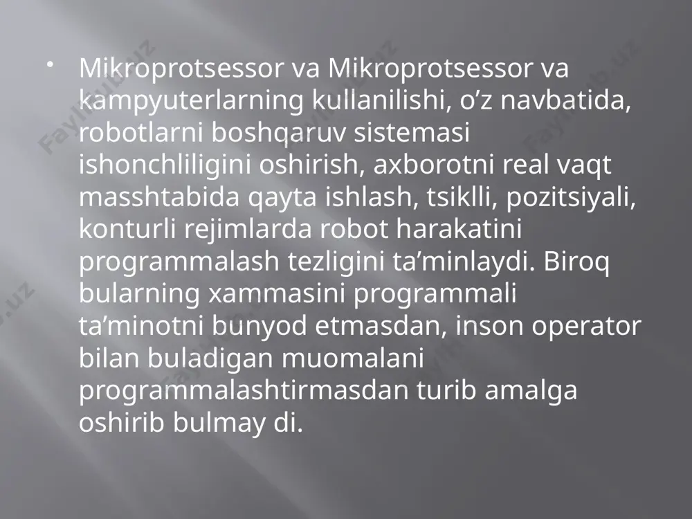 raqamli va dastiriy boshqarish fani taqdimoti - Page 5