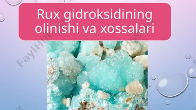 rux gidroksidi — PPTX
