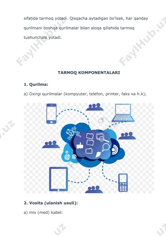 shuningdek ip tarmoqdan tovushli chaqiruvlar uchun teskari opera-siyani o‘tkazadi. isdb/pots chaqiruvlar signalizatsiya ma’lumotlarini media-shlyuz kontrolleriga uzatadi yoki signazizatsiyani n.323 xabarga o‘zgartirish shlyuzda amalga oshiriladi. yuqorida keltirilgan media-shlyuz masofadan kira olish, marshrutlash, tarmoqning virtual qismlar, tcp/ip trafikni filtrlash va boshqalar uchun funksionallikni kiritish mumkin. signalizatsiya shlyuzi (sg) signalizatsiyani o‘zgartirish uchun xizmat qiladi va uni kommutatsiyalanadigan paketli tarmoq o‘rtasida tiniq uzatishni ta’minlaydi. u signalizatsiyani terminallashtiradi va xabarni media-shlyuz kontrolleriga yoki signalizatsiyaning boshqa shlyuzlariga ip orqali uzatadi. media-shlyuz kontrolleri (mgc) ro‘yxatga oladi va mediashlyuzning o‘tkazish qobiliyatini boshqaradi. mediashlyuz orqali xabarlar bilan telefon stansiyalari bilan almashinadi. n.323 shlyuzlari - paketli va kommutatsiyalanadigan tarmoqlar tomonida n.323 oxirgi nuqtalar o‘rtasida o‘zgarishlarning funksionalligini ta’minlaydigan qurilmadir. o‘z ichiga uzatish formatlarini o‘zgartirish, kommunikatsiya protseduralari, audio/video kodeklarni oladi va bog‘lanishlarni o‘rnatadi va uzib qo‘yadi. n.323 geytgipperi – paketli va kommutatsiyalanadigan tarmoqlarda foydalaniladigan adreslar (ip, telefon nomerlari) o‘zgartirishini ta’minlaydigan qurilmadir. radius serveri foydalanuvchilarning autentifikatsiyasi va xizmatlar doirasida o‘tuvchi tovush va ma’lumotlarni …