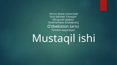 o‘zbekistonlik jangchilarning frontdagi jasorati — PPTX