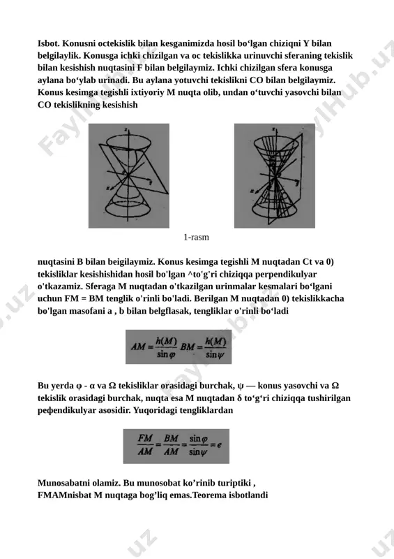 konus kesimlari haqida kurs ishi - Page 5