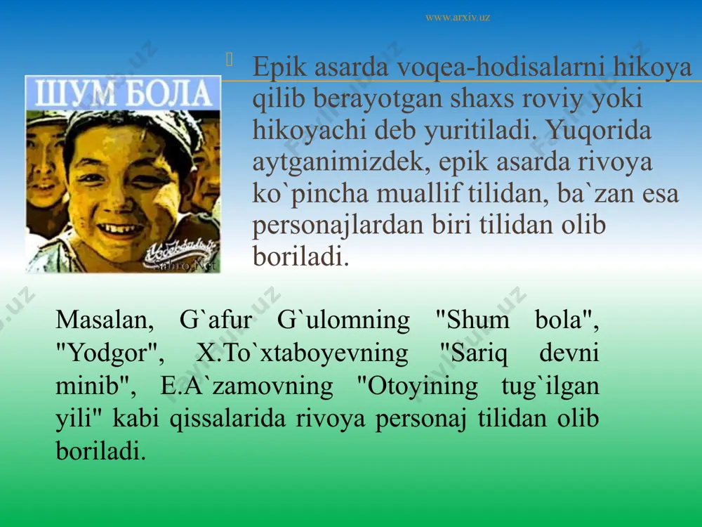 epik tur va uning janrlari - Page 4