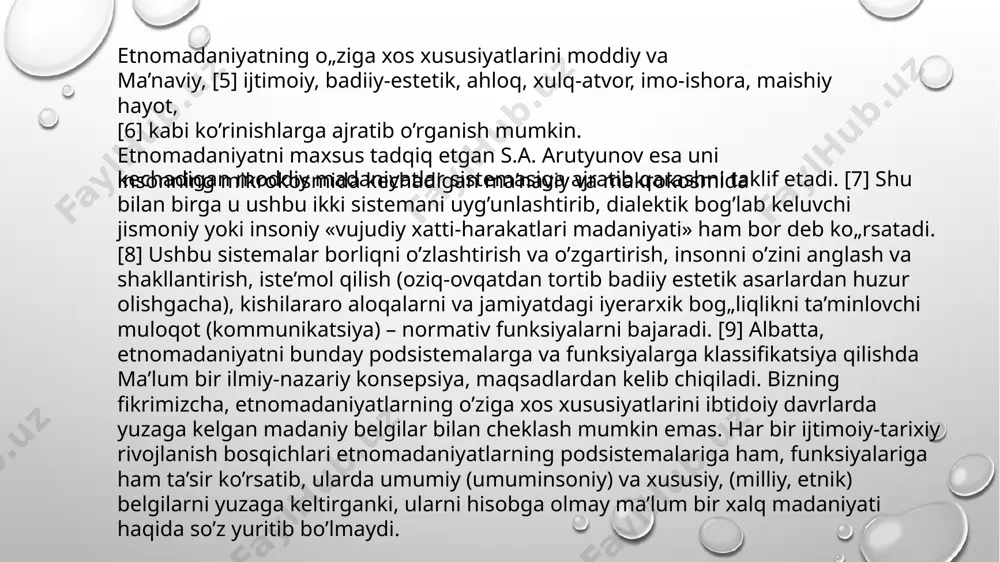 o’zbek etnomadaniyatining xususiyatlari - Page 4
