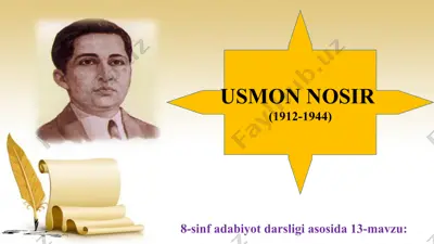 usmon nosir 8 -sinf — PPT