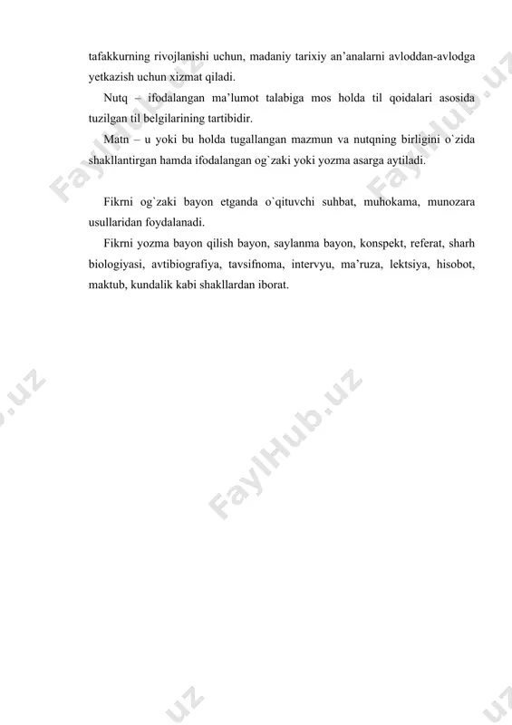 fikrni og`zaki bayon qilish - Page 5