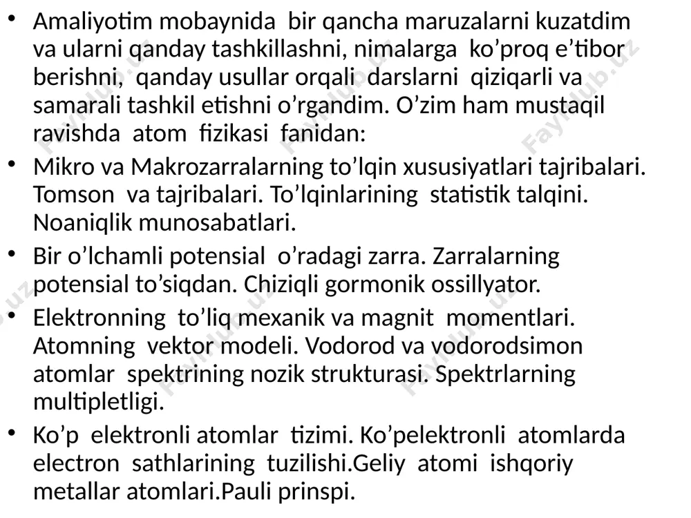 8-sinf darsligi uchun hisobot - Page 4